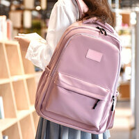 Pure Plus Size Student Laptop Bag Waterproof College Backpack Casual Daypack School Rucksack For Teen  - Thumbnail 4