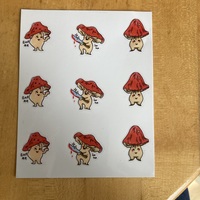 mushroom sticker sheet - Thumbnail 1