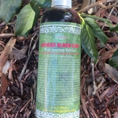 Soursop liquid black soap 13oz - Thumbnail 1