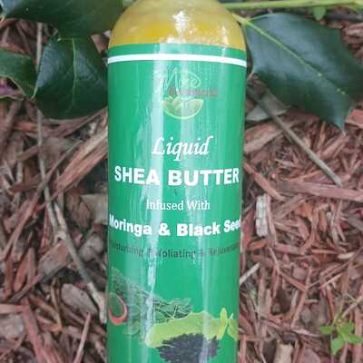 Moringa & black seed liquid shea butter 8oz