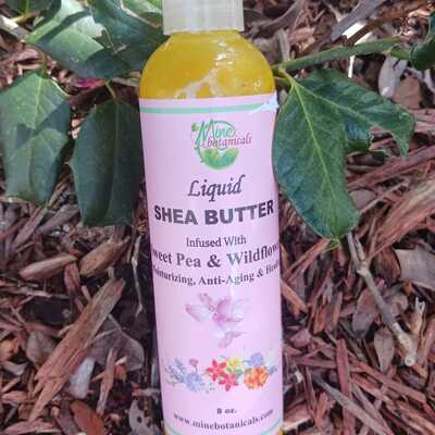 Sweetpea & wildflower liquid shea butter 8oz