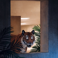 Concrete Dark - Wall Tapestry - Thumbnail 1