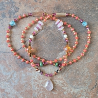 EGYPTIAN GODDESS 👑💫 GLOW IN THE DARK CRYSTAL & GEMSTONE HANDMADE WAIST BEAD SET BY Nubian Collection Artwear 🎨  - Thumbnail 2