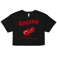 Cherry Printed Crop Top - Thumbnail 2