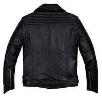 Handmade Men's Black Fashion Leather Zipper Biker Jacket - Thumbnail 1