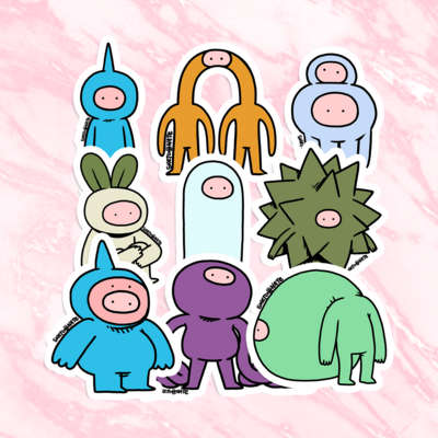 Numps sticker pack (9pc)