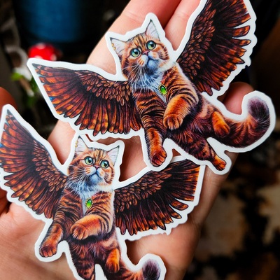 "wishing you were here" vinyl sticker 