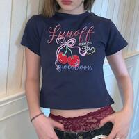 Cherry Bow Print Tee - Thumbnail 2