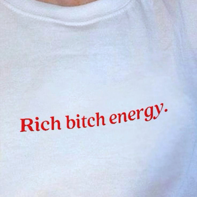 Free shipping-rich bitc* energy tee - Thumbnail 3