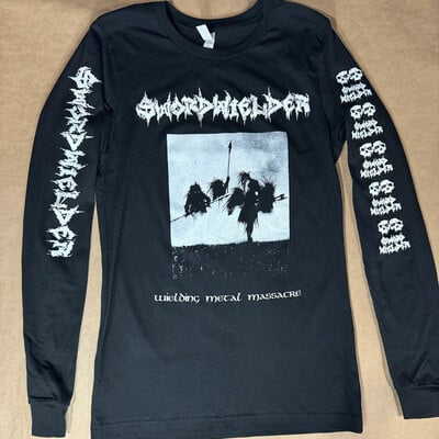Swordwielder - wielding metal massacre long sleeve shirt 