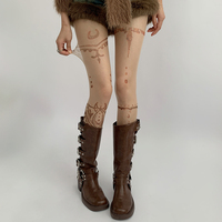 Ethnic Tattoo Tights Pantyhose Stockings - Thumbnail 5