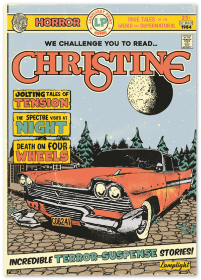 Christine Movie Print, Poster (Stephen King / John Carpenter / Plymouth Fury)