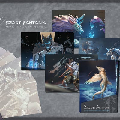 Zilven's artwork postcard collection