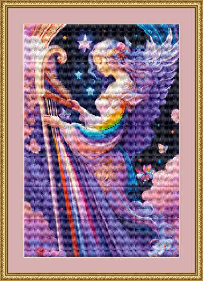 Musical Angel Cross Stitch Pattern