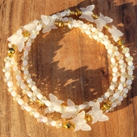 SO OSHUN☀️ GLOW IN THE DARK✨️ CRYSTAL & GEMSTONE HANDMADE WAIST BEAD SET by Nubian Collection Artwear 🎨  - Thumbnail 8