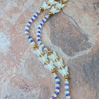 EYE OF HORUS GOLD👁✨️ CRYSTAL & GEMSTONE WAIST BEAD SET BY Nubian Collection Artwear 🎨  - Thumbnail 6