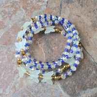 EYE OF HORUS GOLD👁✨️ CRYSTAL & GEMSTONE WAIST BEAD SET BY Nubian Collection Artwear 🎨  - Thumbnail 7