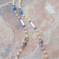 EYE OF HORUS GOLD👁✨️ CRYSTAL & GEMSTONE WAIST BEAD SET BY Nubian Collection Artwear 🎨  - Thumbnail 3