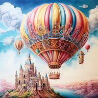 Hot Air Balloons Cross Stitch Patterns - Thumbnail 2