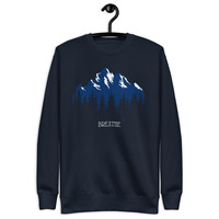 Breathe Mountains Unisex Premium Sweatshirt - Thumbnail 1