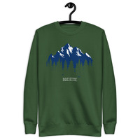Breathe Mountains Unisex Premium Sweatshirt - Thumbnail 4