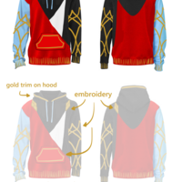 [IN STOCK] Final Fantasy XIV (FFXIV) G'raha Tia Crystal Exarch Hoodie - Thumbnail 6