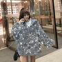 American Fried Street Star Coat Women's Autumn And Winter New High Street Personalized Embroidery BF Wind Loose Casual Coat Tide-3
