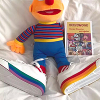 Rainbow Sneakers Canvas Shoes - Thumbnail 1