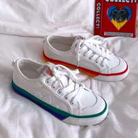 Rainbow Sneakers Canvas Shoes - Thumbnail 5