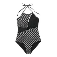 Panel Cutout Swimsuit - Thumbnail 5