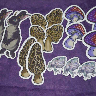 Mini cottage sticker set