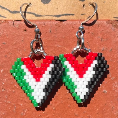 Palestine Seed bead Earrings 