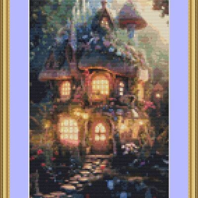 Fairytale house cross stitch pattern - Thumbnail 5