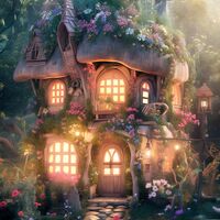 Fairytale House Cross Stitch Pattern - Thumbnail 2