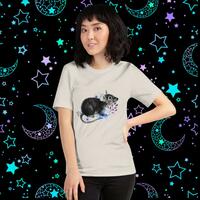 Floral Mouse Unisex Shirt - Thumbnail 3