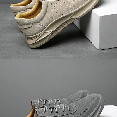 Prelesty handmade british autumn brogue men suede leather formal warm shoes