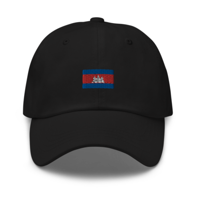 Khmer flag dad hat