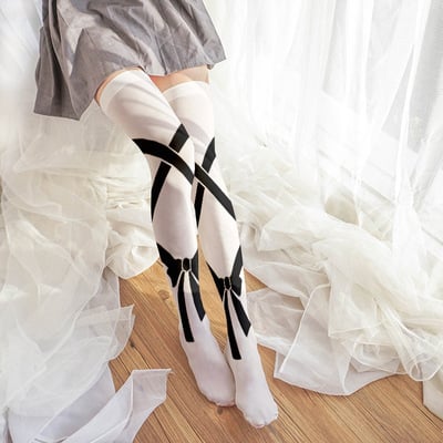 Free shipping Cute anime over-the-knee long printed stockings thin style