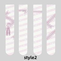 Free shipping Cute anime over-the-knee long printed stockings thin style - Thumbnail 1