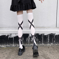 Free shipping Cute anime over-the-knee long printed stockings thin style - Thumbnail 5