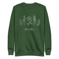 Floral Breathe Unisex Premium Sweatshirt - Thumbnail 2