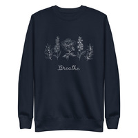 Floral Breathe Unisex Premium Sweatshirt - Thumbnail 3