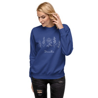 Floral Breathe Unisex Premium Sweatshirt - Thumbnail 5