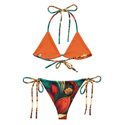 Bohemian Orange  string bikini