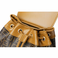 Elegant Single Buckle Rucksack Shopping Bag For Mom Daypack Nurse Bag Work College  PU Leather Women's Backpack - Thumbnail 3