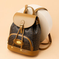 Elegant Single Buckle Rucksack Shopping Bag For Mom Daypack Nurse Bag Work College  PU Leather Women's Backpack - Thumbnail 4