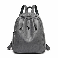 Unique Soft Leather School Rucksack Waterproof Purse Daypack Nurse Bag Work College Women's Backpack - Thumbnail 5