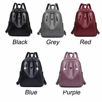Unique Soft Leather School Rucksack Waterproof Purse Daypack Nurse Bag Work College Women's Backpack - Thumbnail 9