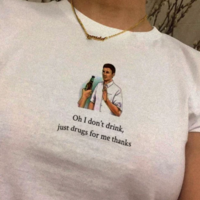 Free Shipping-"OH I DON'T DRINK" TEE - Thumbnail 1