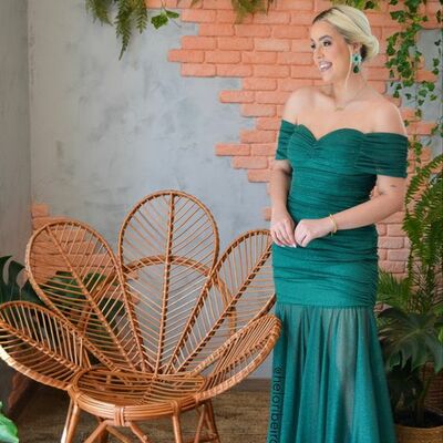 Simple green sheath prom dress formal gown party dress  - Thumbnail 1